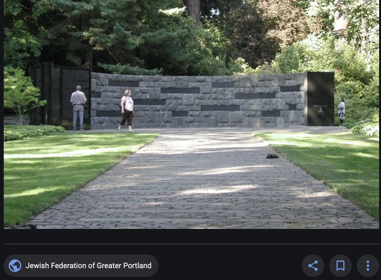 Holocaust
                          Memorial, Portland, OR